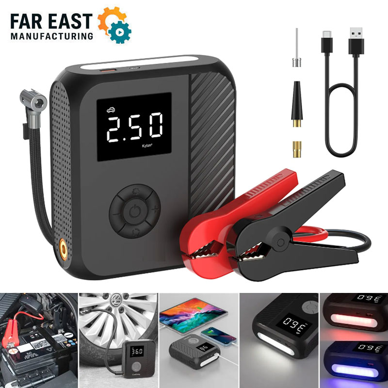 Jump Starter Aire Konpresorearekin
